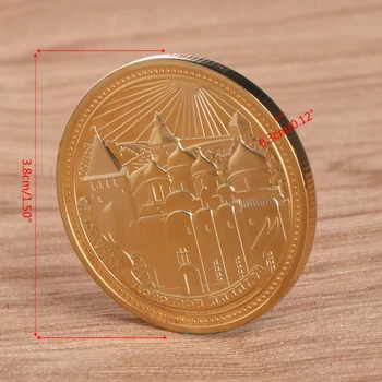 

Children Love Interesting Commemorative Coin Collection Art Plating Imitation Russian Architecture Golden Drop Shipping Support