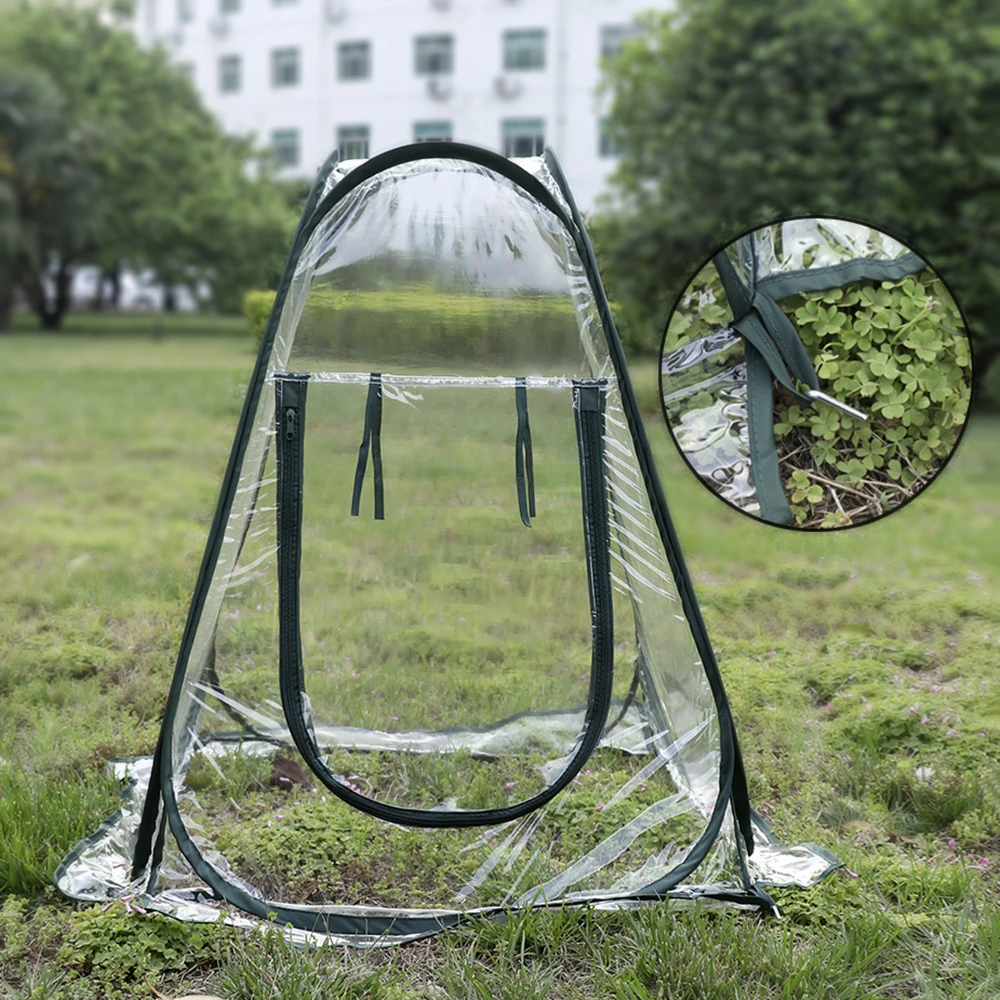 

Foldable Garden Greenhouse Portable Mini Transparent Greenhouses PVC Flower Warm Room Plant Cover Insect-proof Bird Cover