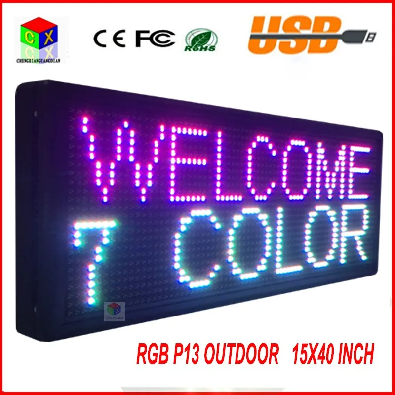 sinal de imagem comercial texto rolagem placa