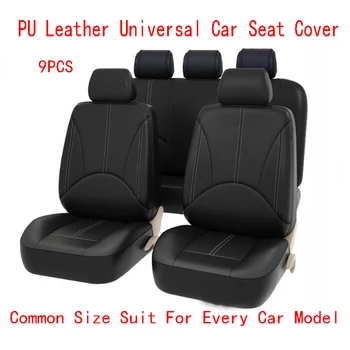 

New Luxury PU Leather Auto Universal Car Seat Covers Automotive Seat Covers for toyota lada kalina granta priora renault logan
