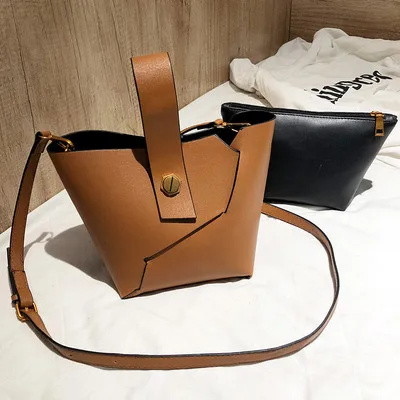 NIGEDU женская сумка через плечо от известного бренда из искусственной кожи, сумка-мешок на плечо для дам, сумка из крокодиловой кожи, дизайнерская маленькая сумка-кошелек - Цвет: Brown