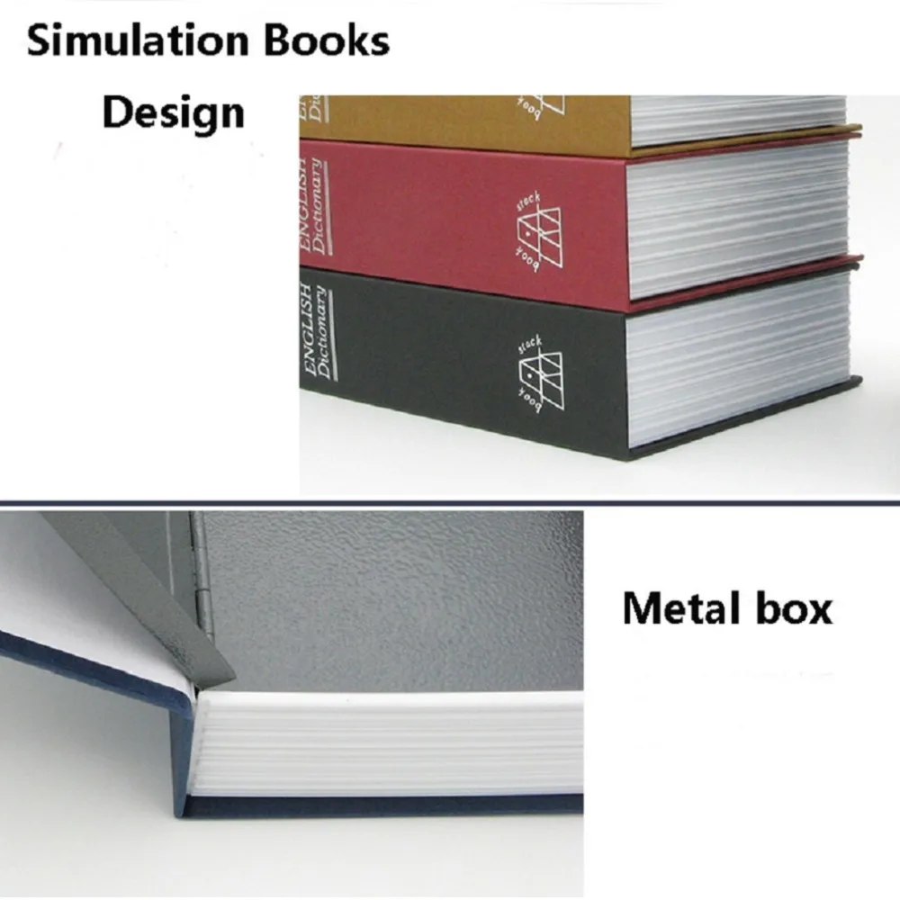

New Creative Storage Box Metal Material L/S Size Deposit Money Box With Key Style Camouflage Safe Jewellery Cash Strongbox