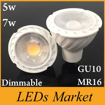 

New Arrvial E27 E11 GU10 MR16 LED COB Spotlight Dimmable 5w 7w Spot Light Bulb lamp AC85-265V+12V Warm/Cool White CRI 85 60Angle