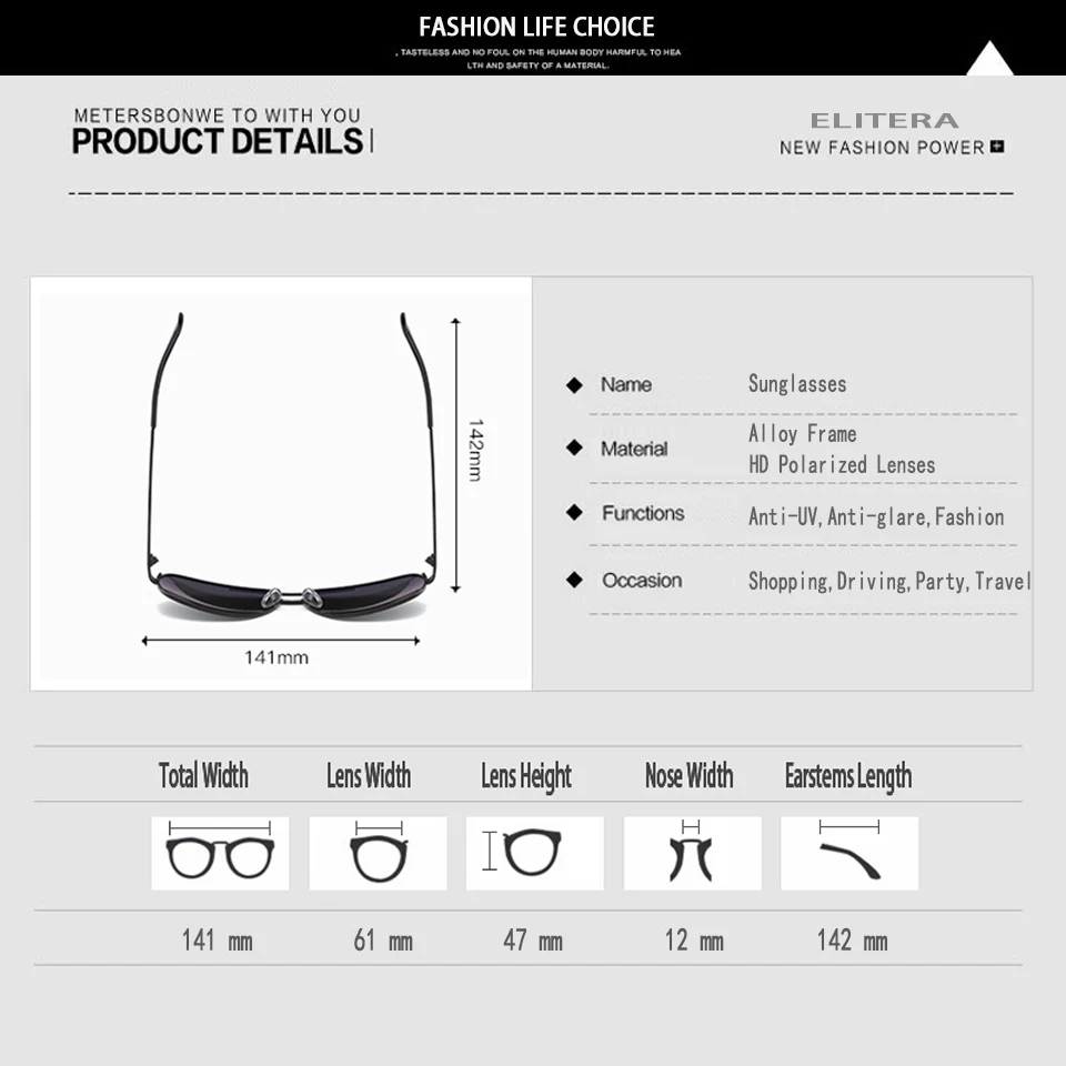 Мужские солнцезащитные очки с поляризацией в стиле ретро|brand sun glasses|designer glassessun