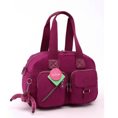 Модные женские ручные сумки Для женщин водонепроницаемый нейлон Сумки, сумка через плечо, женские сумки на плечо с принтом «обезьяна» Сумка-тоут цепочка для ключей bolsa feminina - Цвет: Красный