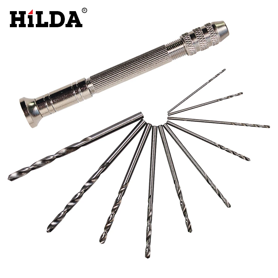 Buy HILDA Mini Drill Bits With Keyless Chuck 10pcs HSS