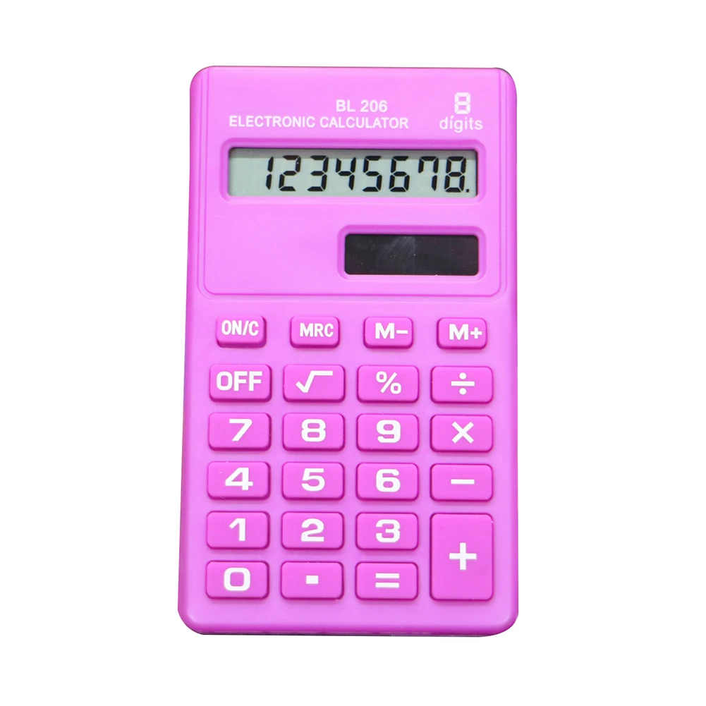 Top Sale Candy Color 8 Digits Pocket Mini Electronic Calculator Students Office Supplies
