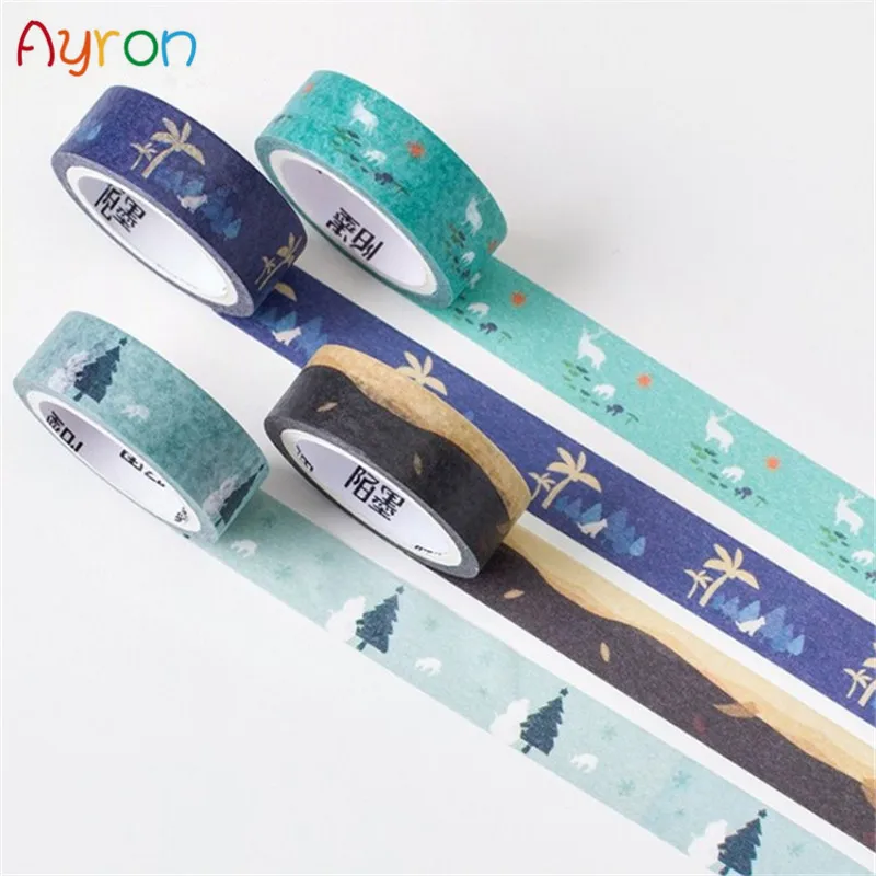 

Japanese Season of Four seasons Decorative Washi Tape DIY Scrapbooking Masking Tape School Office Supply Escolar Papelaria
