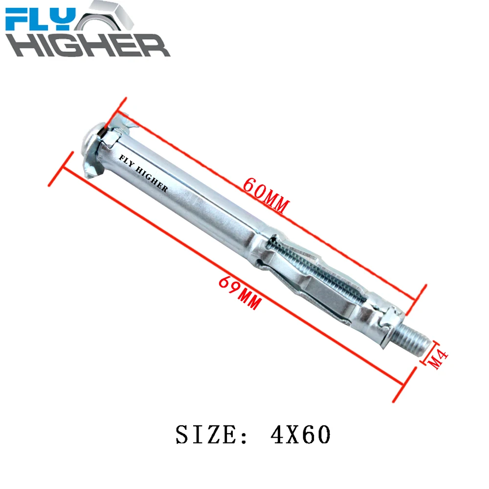 4X60(427) 50 шт./упак. гипсокартон металлический анкер для пустотелых конструкций/настенный якорь/якорь полости