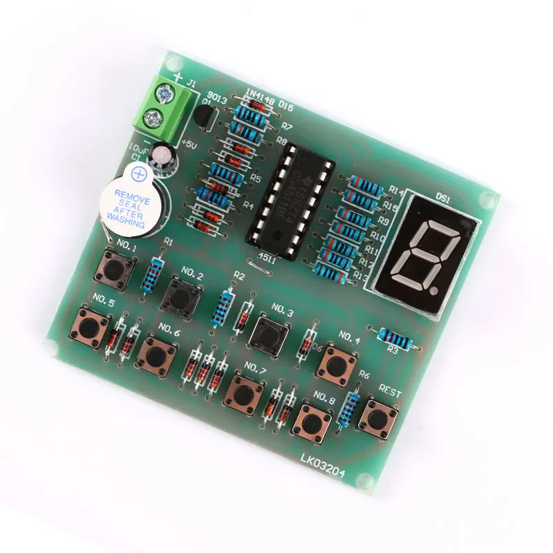 8Ways Digital Responder DIY Kit Electronic Component CD4511Soldering Practics4 
