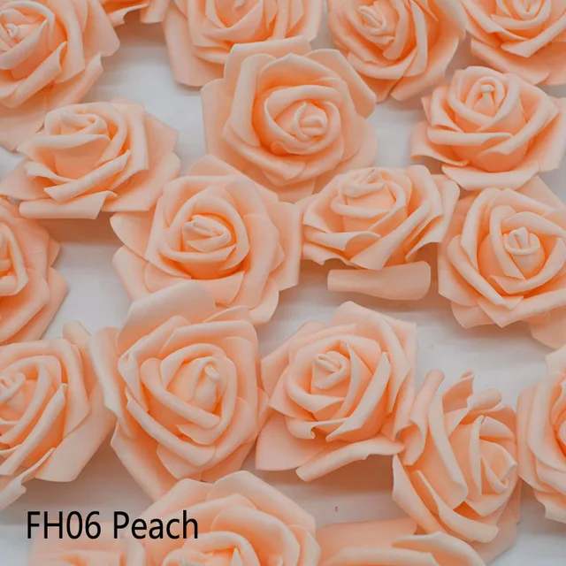 10/20pcs 6cm PE Foam Rose Flowers Artificial Flowers For Home Wedding Deco Bride Bouquet Scrapbooking DIY Birthday Gift Supplies FH06
