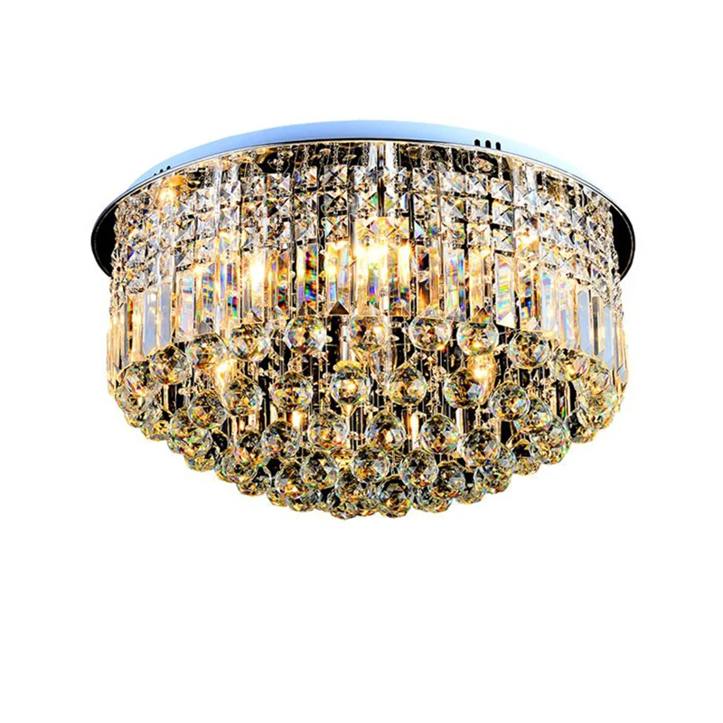 

2018 Fashion round crystal led chandelier LED lights restaurant corridor high power LED chandelier led gloss lamp chandelier