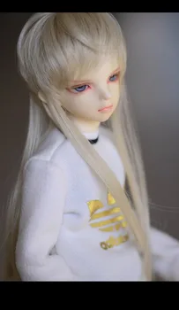 

BJD doll wigs milk golden long hair wigs for 1/3 1/4 BJD DD SD MSD doll High-temperature wire hair wigs doll accessories