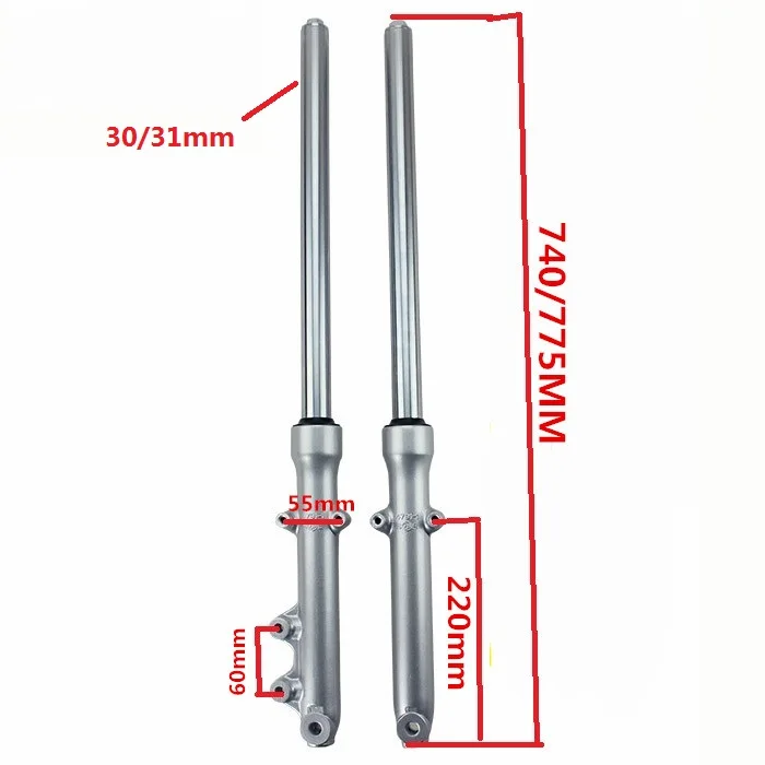 EN125 2 2A 2F/3A 30/31 мм 740/775 дисковый тормоз передняя подвеска мотоциклетные