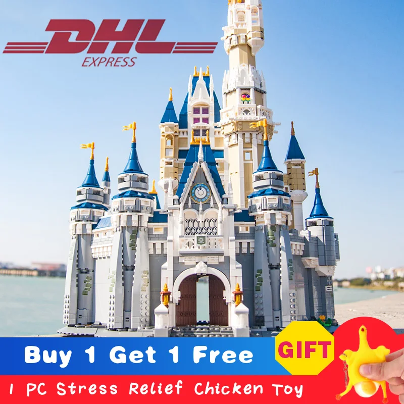 

Cinderella Princess Castle 30010 Creator Building Block Magical World Film Brick Girls Toys Compatible 71040