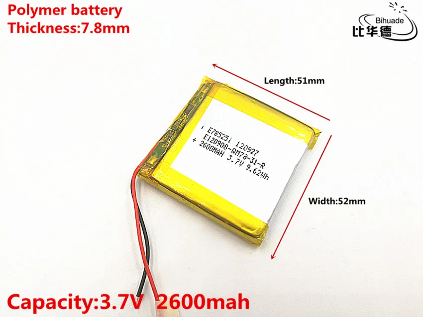 10 pçslote Bom Qulity 3.7 V