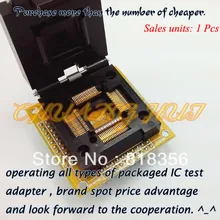 CH-QFP80 Programmer Adapter TQFP80/QFP80 IC51-0804-711 Test Socket/IC Socket Pitch:0.65mm  Size:14mmx14mm