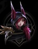 Xayah Wig Ears  New 136th Champion LOL Cosplay Red Ponytail ► Photo 3/3