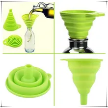 1 шт. Высокое качество мини Силиконовый гель складываемый складной стиль Воронка Хоппер кухонные инструменты и