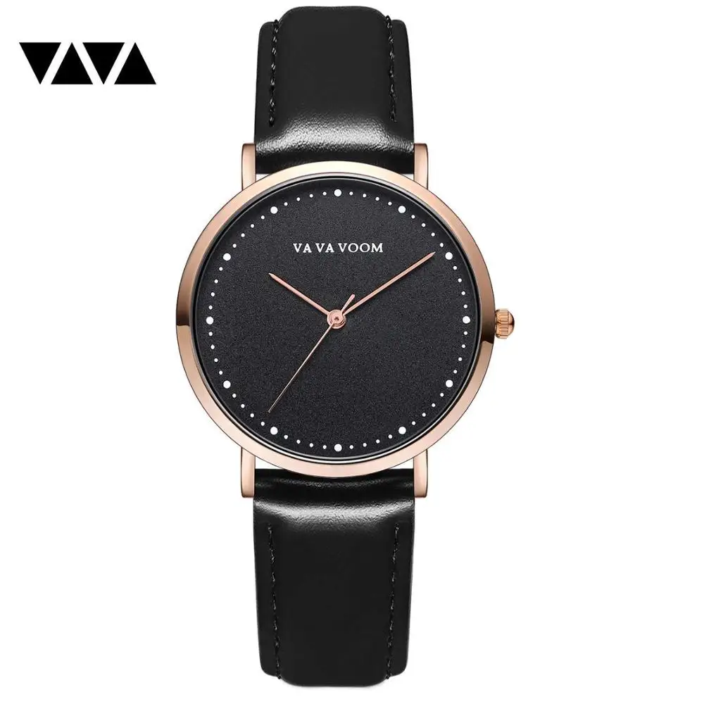 Женские часы Лидирующий бренд Роскошные женские наручные часы женские часы модные женские часы reloj mujer zegarek damski - Цвет: Черный