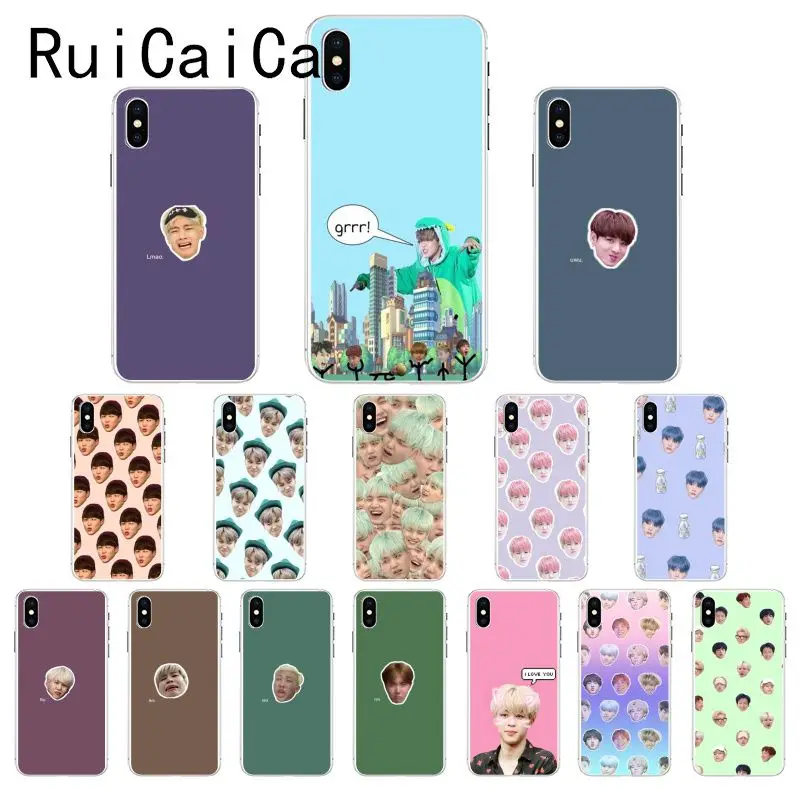 

Ruicaica KPOP Jin SUGA j-hope RM Jimin V Jung Kook TPU Soft Phone Case Cover for iPhone 8 7 6 6S Plus X XS MAX 5 5S SE XR 10