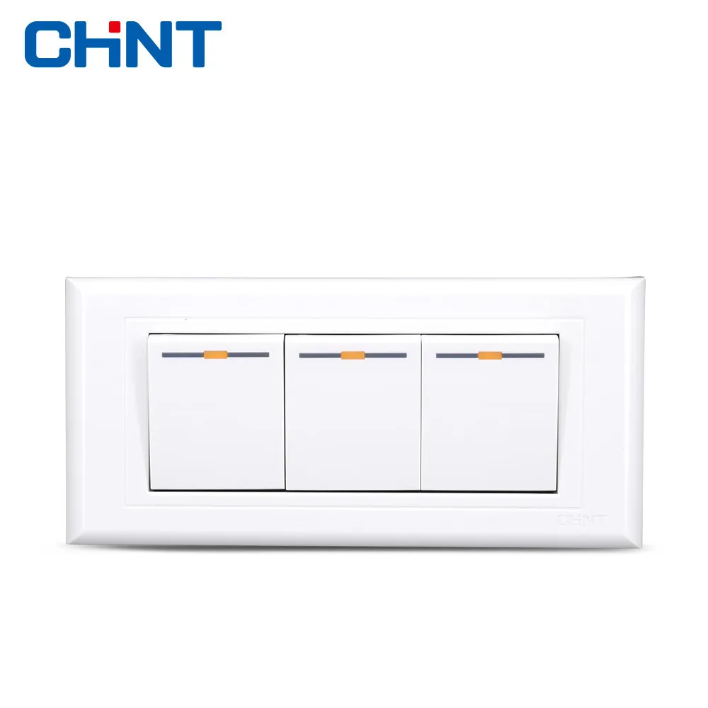 

Correct Thailand Switch Socket 118 Type Switch Panel NEW5G Three Position Three Gang Two Way Switch Panel