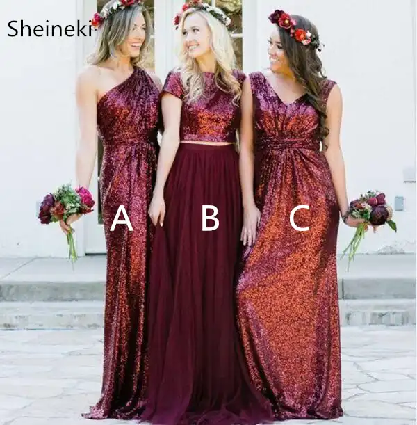plus size burgundy sequin dress