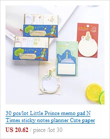 30 шт./лот блокнот для заметок Маленький принц N Times sticky notes planner милый бумажный стикер для канцелярских товаров блокнот школьные принадлежности