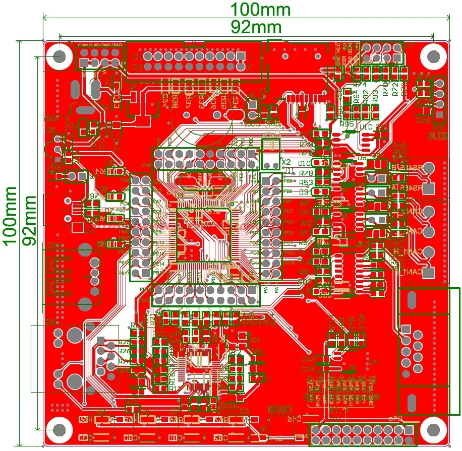 Бесплатная доставка STM32F207 макетная плата (основной)/Ethernet/CAN/485/RFID