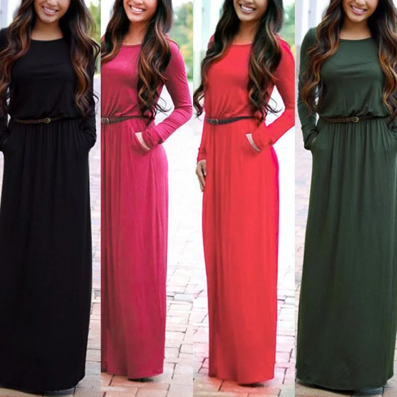 Watermelon Red Maxi Summer Dress