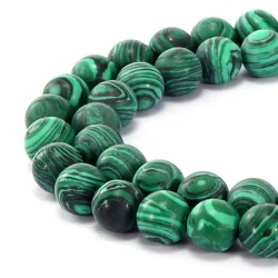 Elegant Natural Stone Beads in Black, Pink, and White for DIY Jewelry Making & Wholesale (Synthetic Malachite)