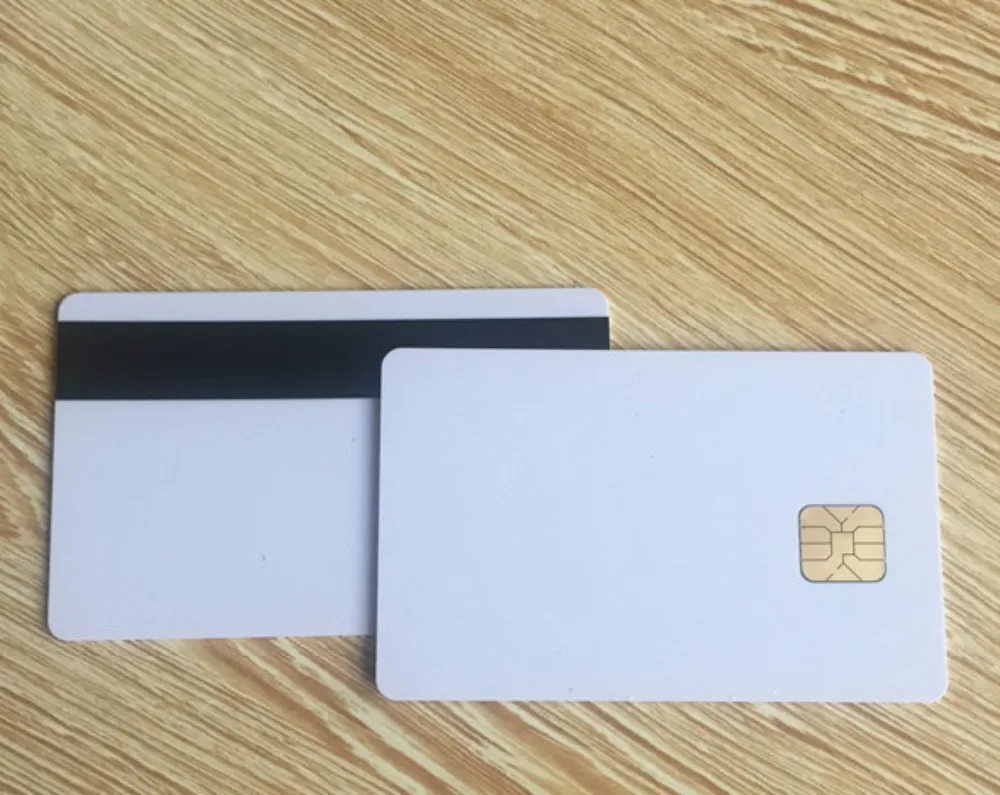 20pcs blank pvc contact ic card SLE4428 with Hico magnetic stripe | Безопасность и защита