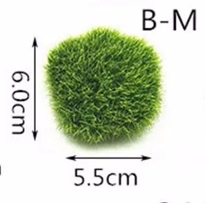 Искусственный мох камень бонсай Декор Сказочный Сад ремесло миниатюрный микро пейзаж зеленая трава Украшение Мини DIY домашний орнамент - Цвет: B-M