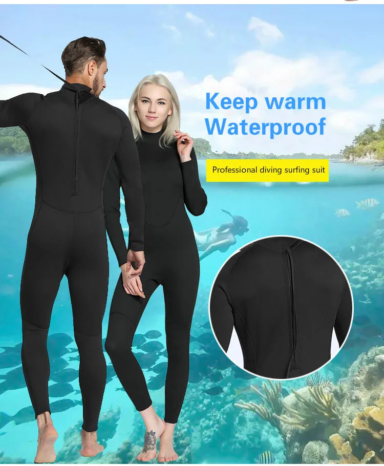 Женский гидрокостюм для дайвинга 2 мм, гидрокостюм для всего тела s-xxl плавание, серфинг, Дайвинг костюм для подводного плавания, спортивный костюм на молнии сзади MY057