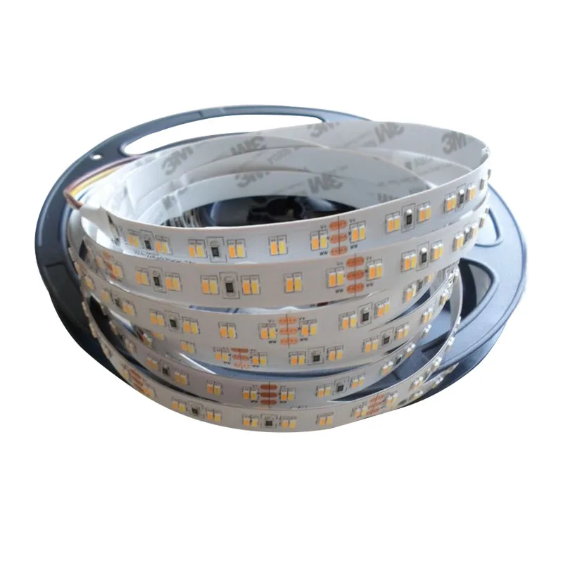 50mx высокое качество 3014smd светодиодные полосы света DC24V вход 224led/M CW + ww цветовая температура регулируемая Экспресс Бесплатная доставка