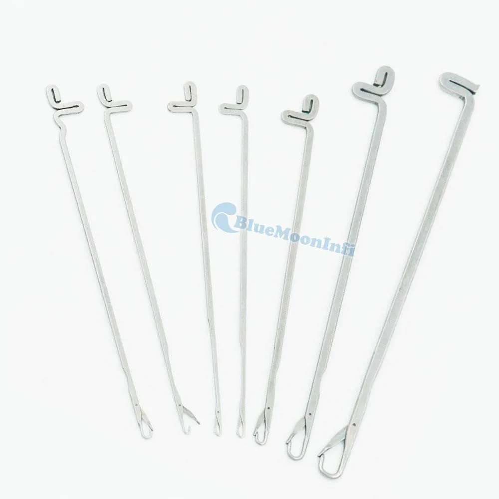 10 package Latch Needles 7 size Crochet Hook Knitting Bearded Hooked