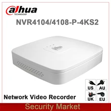 dahua английская NVR4104-P-4KS2 NVR4108-P-4KS2 заменить NVR4104-P NVR4108-P 4/8 Ch 4PoE 4K и H.265 Сетевой Видео Регистраторы