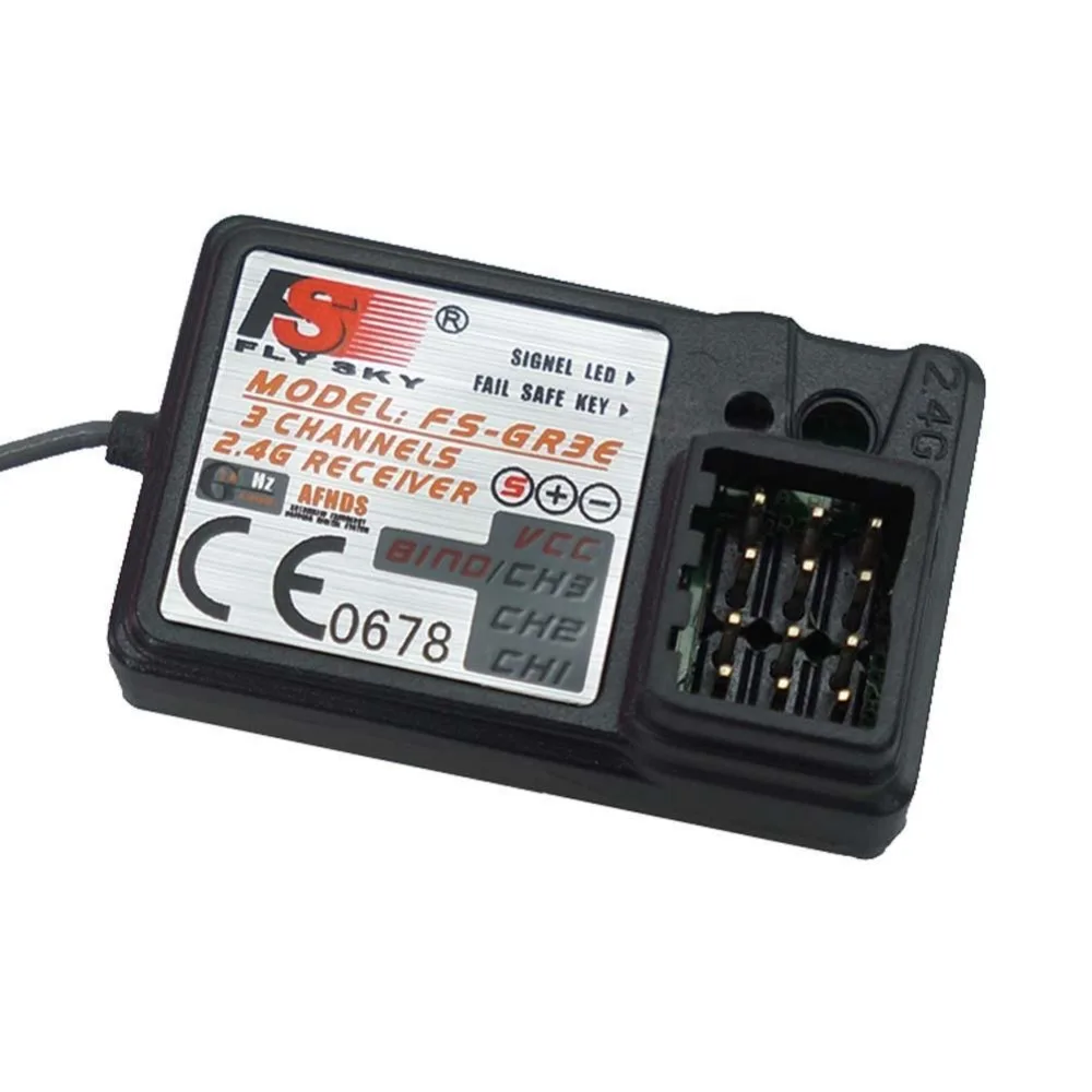 

2016 good flysky FS-GR3E 2.4G 3CH Receiver w/ Failsafe FS GT3C GT3B GT2 RC Car Boat NEW