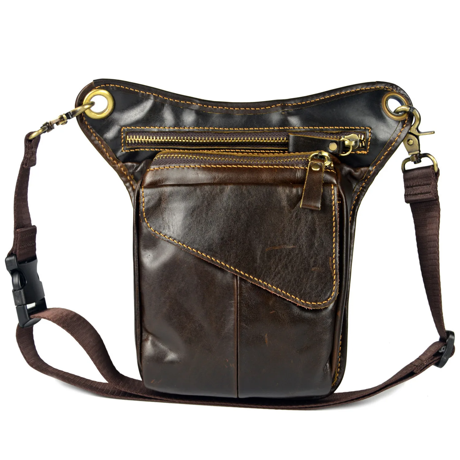 

Head Cowhide Man Shoulder Function Male Sexy Function Shoulder Bag Totes Pretty Fashion Handbag