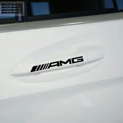 13*1,2 см 4 шт./лот высокое качество AMG Стикеры автомобиля ручка дверная ручка пропуск персонализированные Стайлинг для Benz аксессуары Mercedes Benz