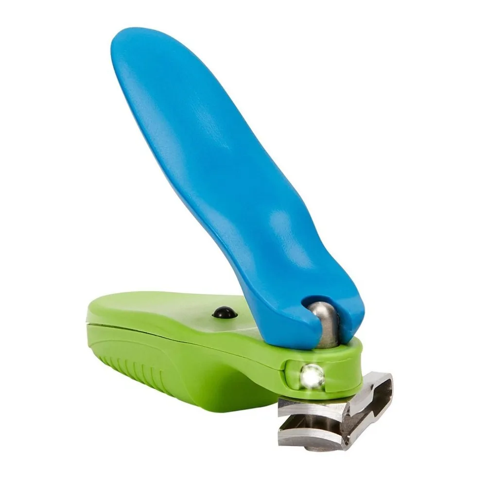 Tesoura com Luz de Aço Ferramenta do Unha do Bebê Novo Unha Clipper Inoxidável Lâmpada Led 4 High Quality Beleza e saúde
