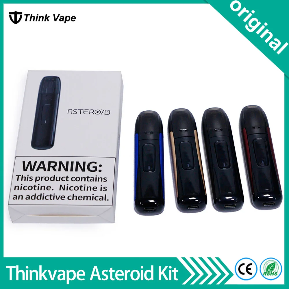 

Original Think vape Asteroid Kit 420mah battery Pod System E-cigarette with 1.5ml cartridge Thinkvape Vape Kit vs minifit