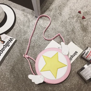

2019 new arrival Fashion personality cartoon girls single shoulder bags pu crossbody bags for women messenger bag