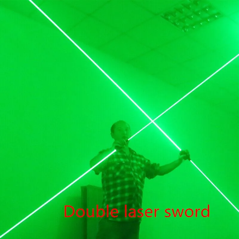 

Laser sword of the double - head laser sword - Cu Guangzhu stage performance props laser rod 100MW