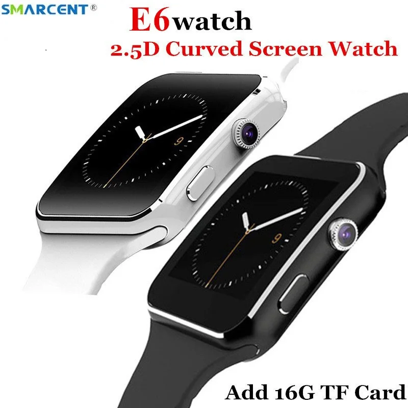 imágenes para E6 x6 Reloj En la Muñeca Inteligente Reloj Bluetooth Para Android para Samsung Huawei Inglés Tarjeta Sim Perseguidor Del Sueño Adulto reloj teléfono imágenes para E6 x6 Reloj En la Muñeca Inteligente Reloj Bluetooth Para Android para Samsung Huawei Inglés Tarjeta Sim Perseguidor Del Sueño Adulto reloj teléfono