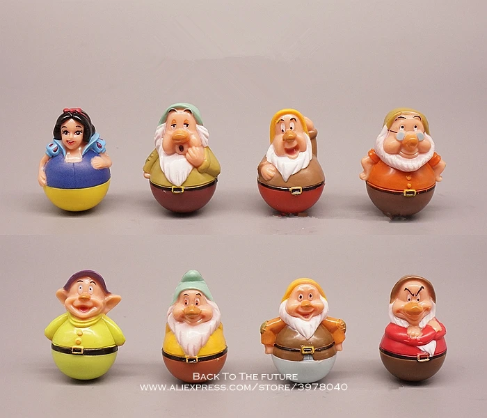Disney Белоснежка и семь гномов 4 см 8 шт./компл. фигурка коллекция украшений аниме