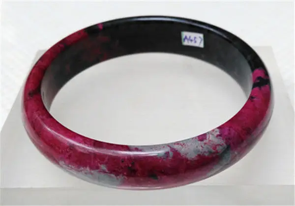 

NEW 100% NATURAL RED SERPENTINE JADE GREEN JADE BRACELET 61MM a 5.19