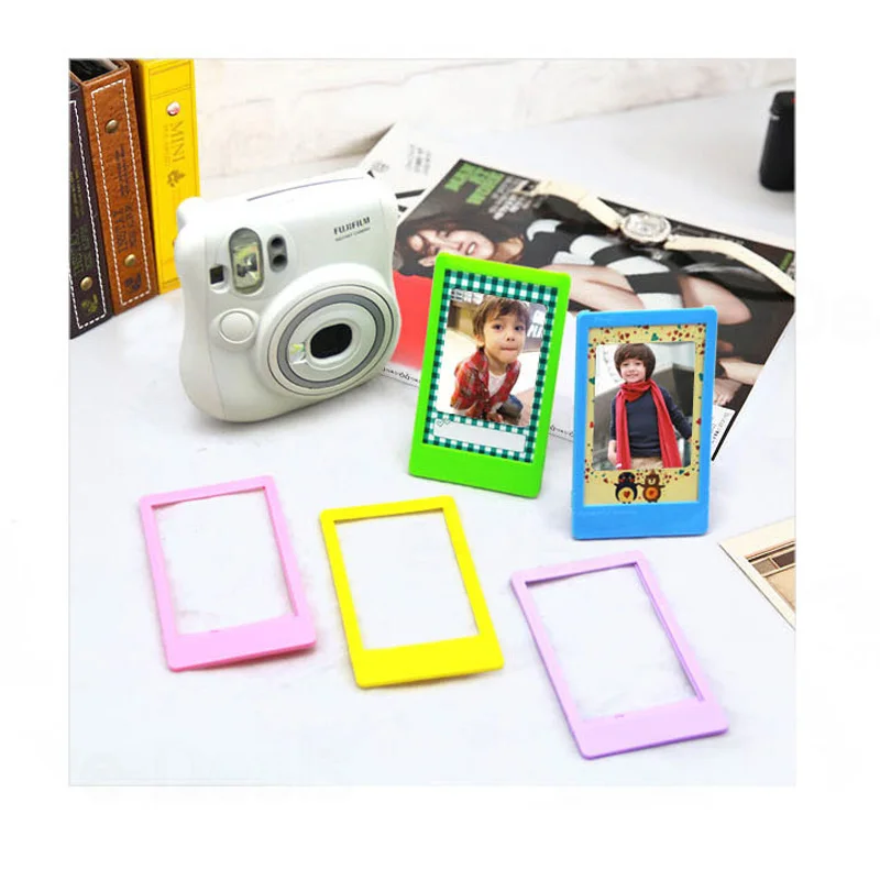 5 цветов " пластиковая настольная фоторамка для Fujifilm Instax Mini 9 8+ 7s 70 25 50s 90 SP1 SP2 пленки, Polariod 300 Мини пленки