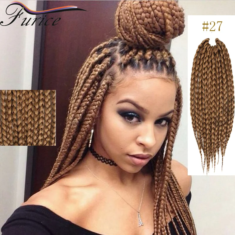 18 Inch Color 27 Box Braids Hair Curly Braiding Hair Box ...