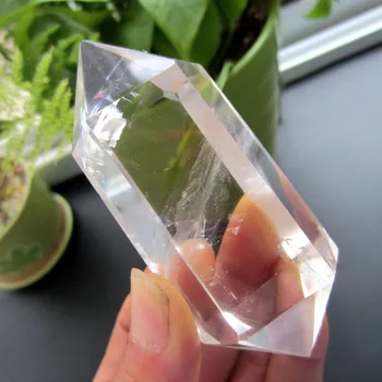 

0020468 NATURAL TRANSPARENT QUARTZ CRYSTAL DT WAND POINT HEALING